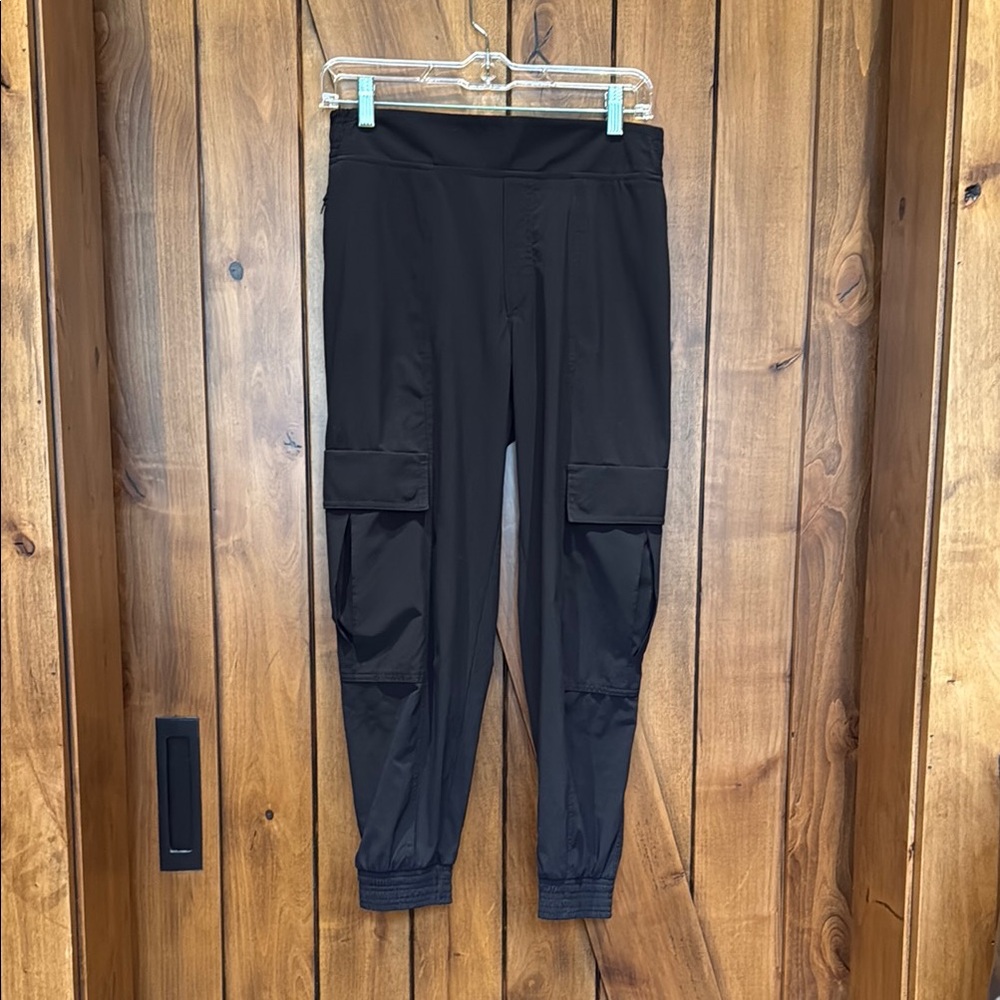 Athleta Black Cargo Joggers Black Size 0